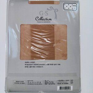 Gamseongtex Sexy Swirl Stockings Pantyhose Women Size Small Brown Striped Floral